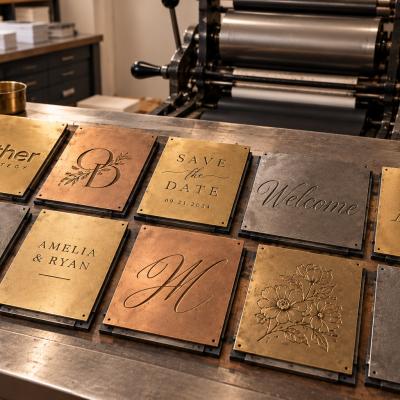 Letterpress Plates Copper Brass