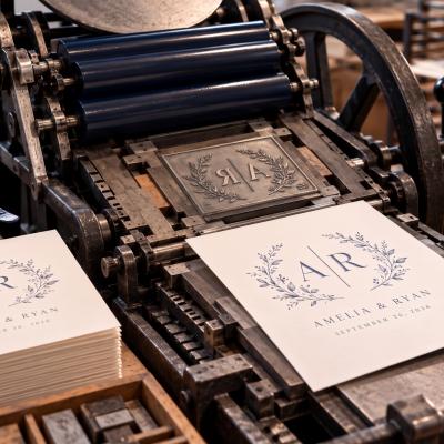 Vintage Letterpress Wedding Invitations Update