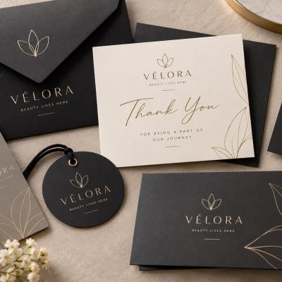 Branded Hang Tags Cards Envelopes Velora