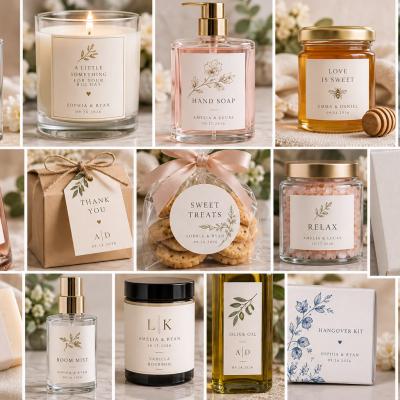 Product Labels Candles Bottles Collection
