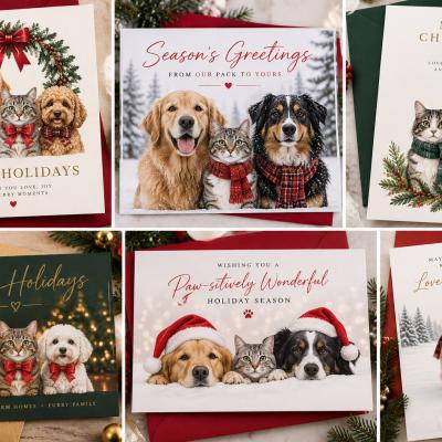 Holiday Cards Pets Collection