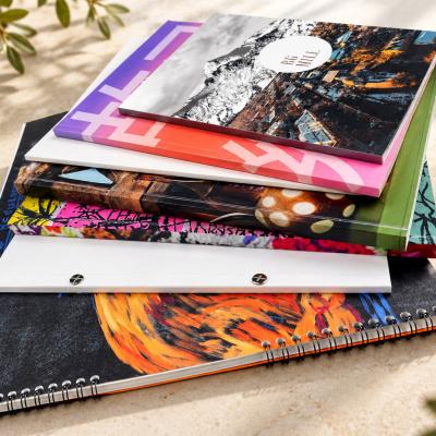 Spiral Bound Books Colorful Covers