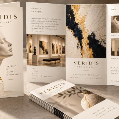 Tri Fold Brochure Art Gallery