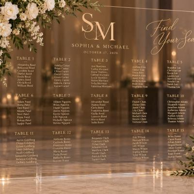 Acrylic Seating Chart Wedding