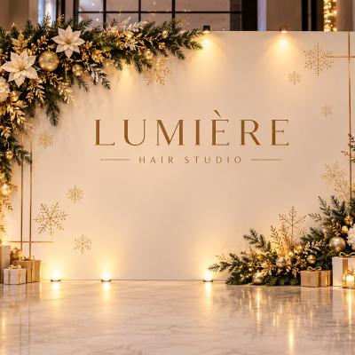 Holiday Backdrop Hair Salon Lumiere