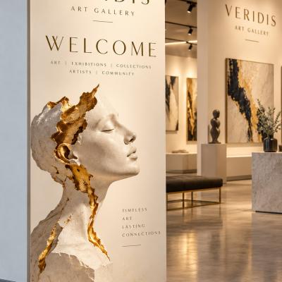 Roll Up Banner Art Gallery Welcome