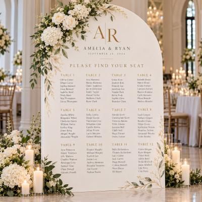 Wedding Seating Chart Arch Sign Floral
